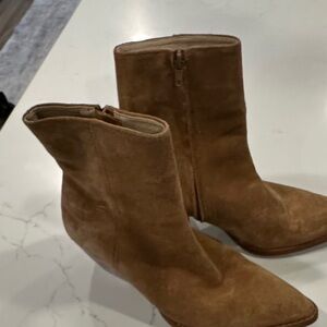 Tan Suede Ankle Boots
